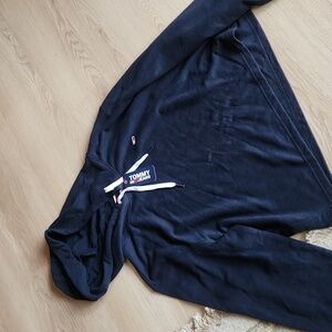 NWT TOMMY HILFIGER JEANS BLACK HOODIE LOGO